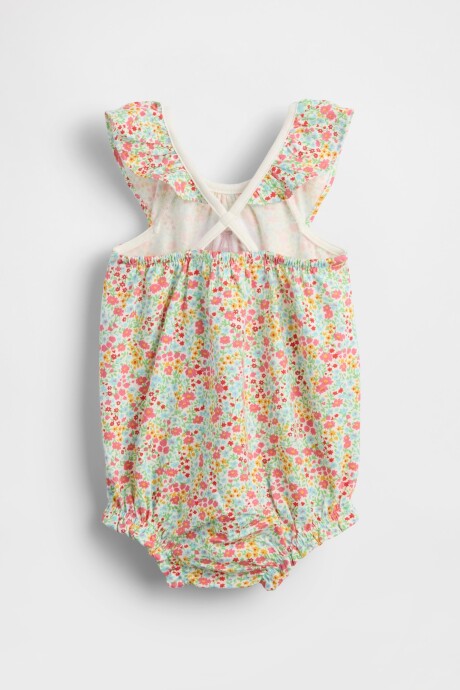 Enterito Logo Gap A Rayas Bebé Pink Floral