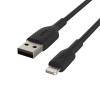 Cable de carga Belkin Lightning USB - A 2 metros Negro (Certificado iPhone) Cable de carga Belkin Lightning USB - A 2 metros Negro (Certificado iPhone)