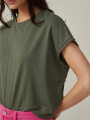 Remera Canela Verde Militar