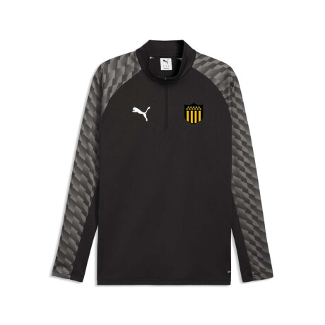 Campera Peñarol Train.1/4 Zip Top de Niños Negro