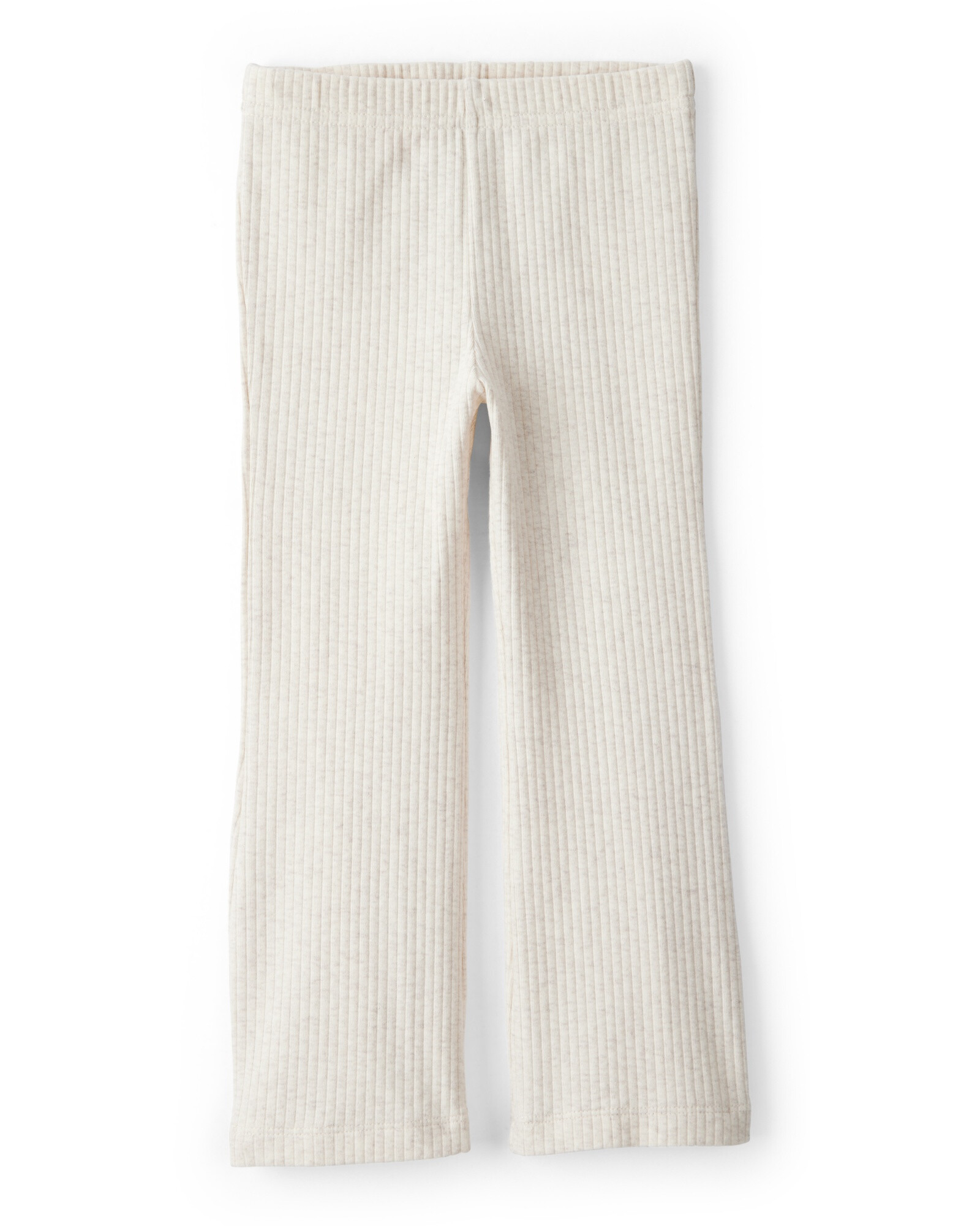 Set dos piezas de algodón, pantalón acanalado y buzo, crema Sin color