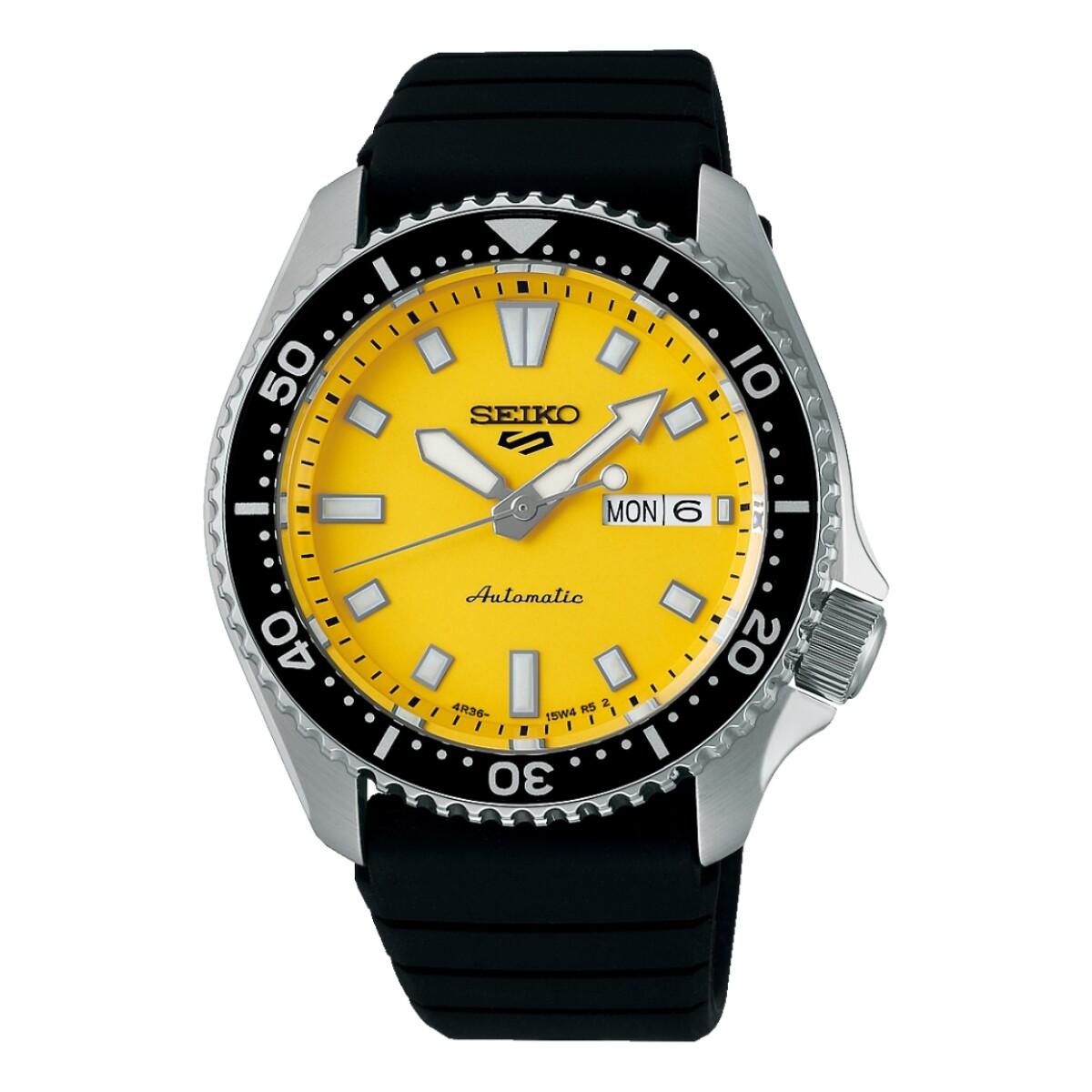 Reloj Seiko Serie 5 Sports SRPL87K1 automático para hombre - Amarillo 