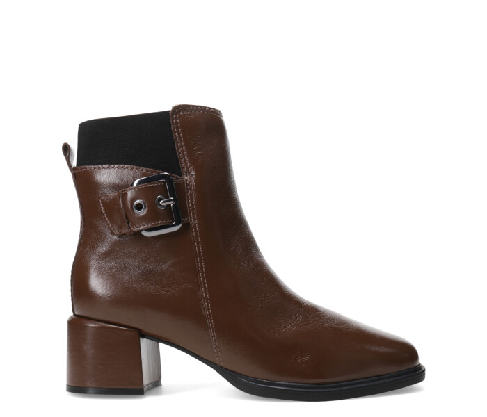 Botas de Mujer Bottero VIKET con taco de cuero Marrón Capuchino