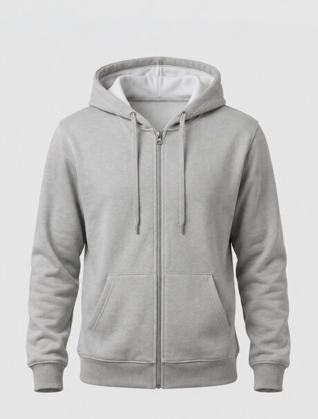 CAMPERA UNISSEX BÁSICA ADULTO GRIS