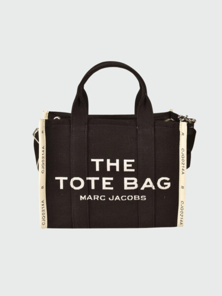 Marc Jacobs- Bolso tejido en jacquard , The Medium Tote Bag Negro