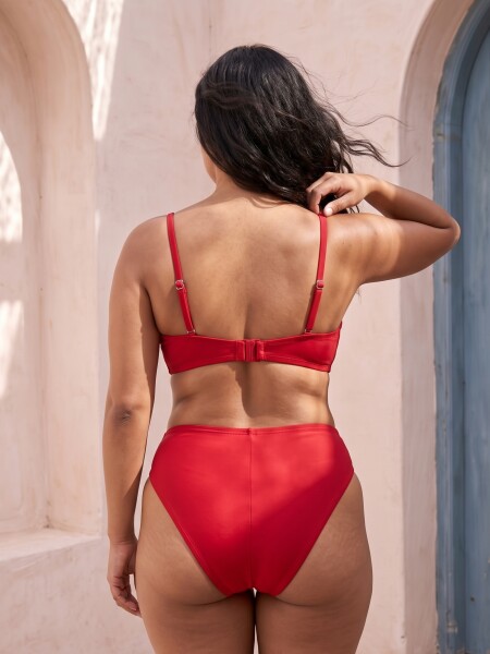 BIKINI TIRO ALTO ROJO