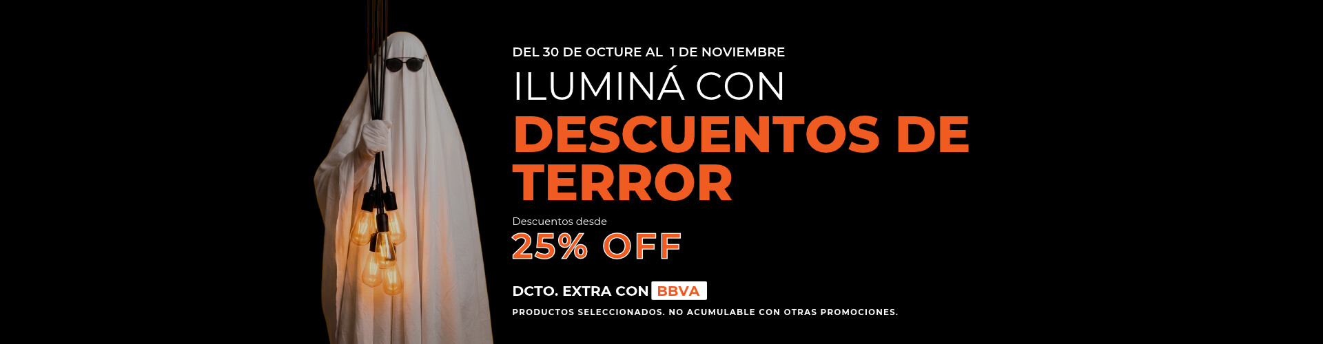 25% descuentos de terror