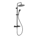 Griferia De Ducha Barral Exterior Linea Urban Up! Clever Negro Mate