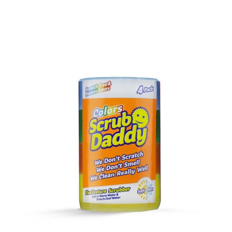 Set X4 Esponjas Scrub Daddy Originales Colores Surtidos Unica