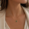 Collar Aelia en oro amarillo 18k con esmeraldas y brillantes Collar Aelia en oro amarillo 18k con esmeraldas y brillantes