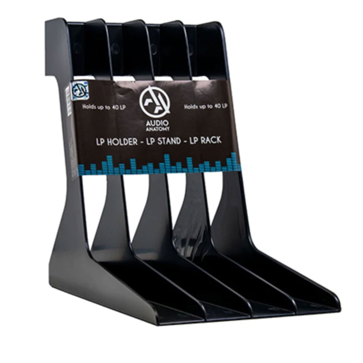 Soporte Organizador Para Vinilos Audio Anatomy Negro 