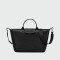 Longchamp -Cartera de gran capacidad en cuero, Le pliage Xtra Negro