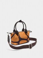 Bolso Tote De Textura Suave Xs negro