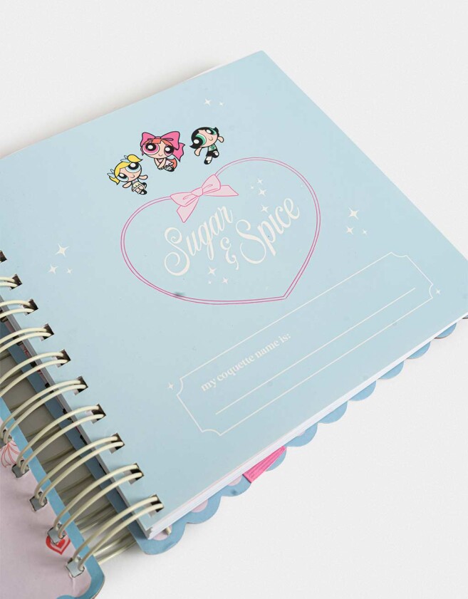 Librería Sets Con Lapicera Cuaderno Chicas Superpoderosas - Azul Celeste
