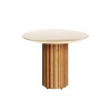 Mesa Lateral - 43cm - Linea Manhattan Natural/Beige
