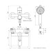 Griferia De Ducha Y Bañera Exterior Linea Libby Fv Monocomando Cromo CROMO
