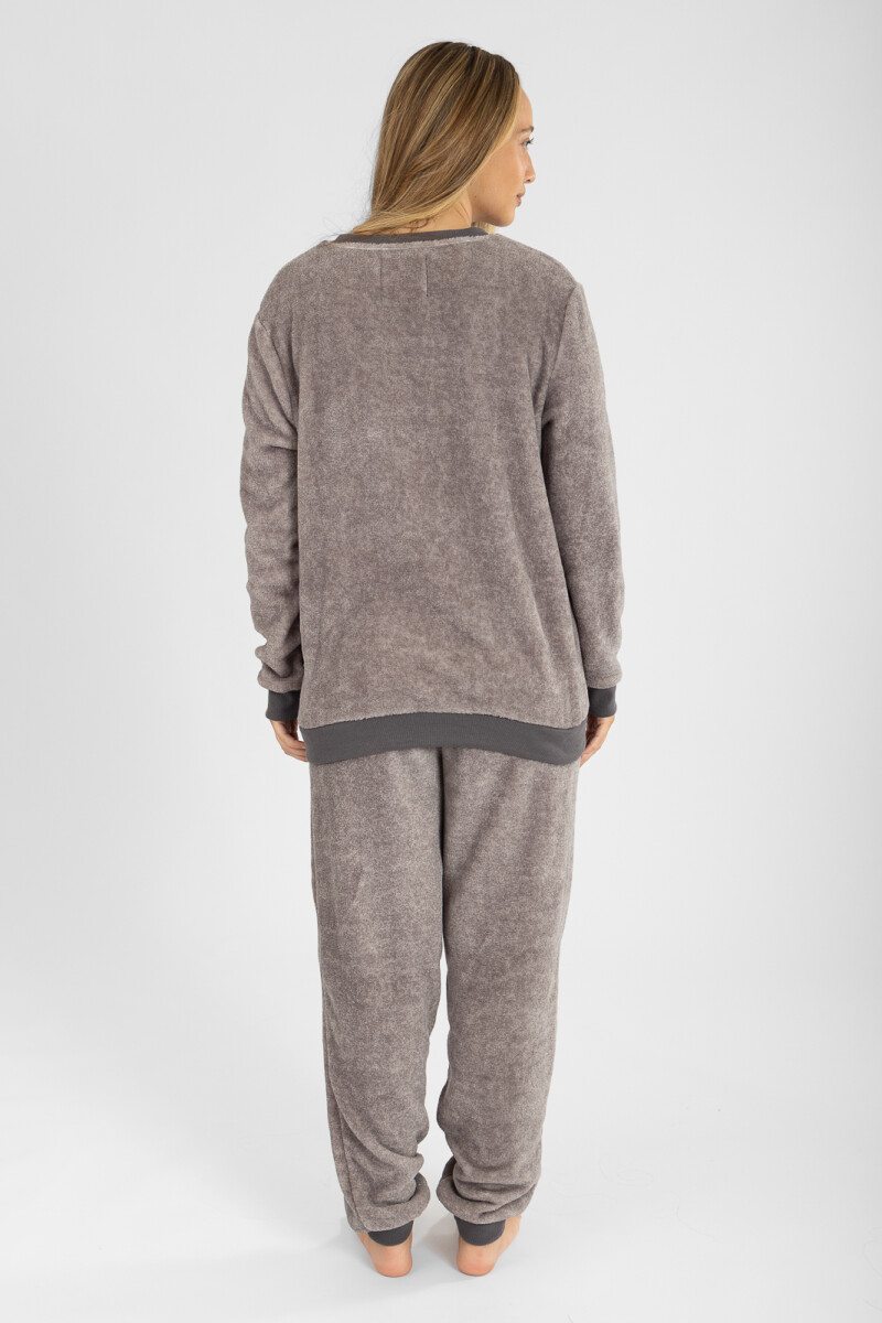 Pijama kind melange Gris melange