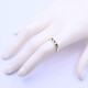 Anillo medio sin fin oro 18k con zafiros y brillantes. Anillo medio sin fin oro 18k con zafiros y brillantes.