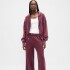 BAGGY WIDE LEG SWEATPANT TUSCAN RED WASH