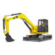 Bruder Toys 02466 CAT Miniexcavadora excavadora - Brazo operativo / Cucharón + Conductor Bruder Toys 02466 CAT Miniexcavadora excavadora - Brazo operativo / Cucharón + Conductor