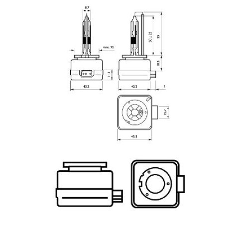 LAMPARA - D1R VI XENON 85V 35W PK32D-3 C1 PHILIPS LAMPARA - D1R VI XENON 85V 35W PK32D-3 C1 PHILIPS