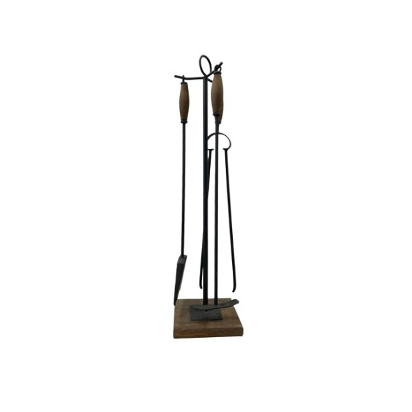 Juego de 3 Piezas Para Estufa Base Madera Cuadrada Juego de 3 Piezas Para Estufa Base Madera Cuadrada