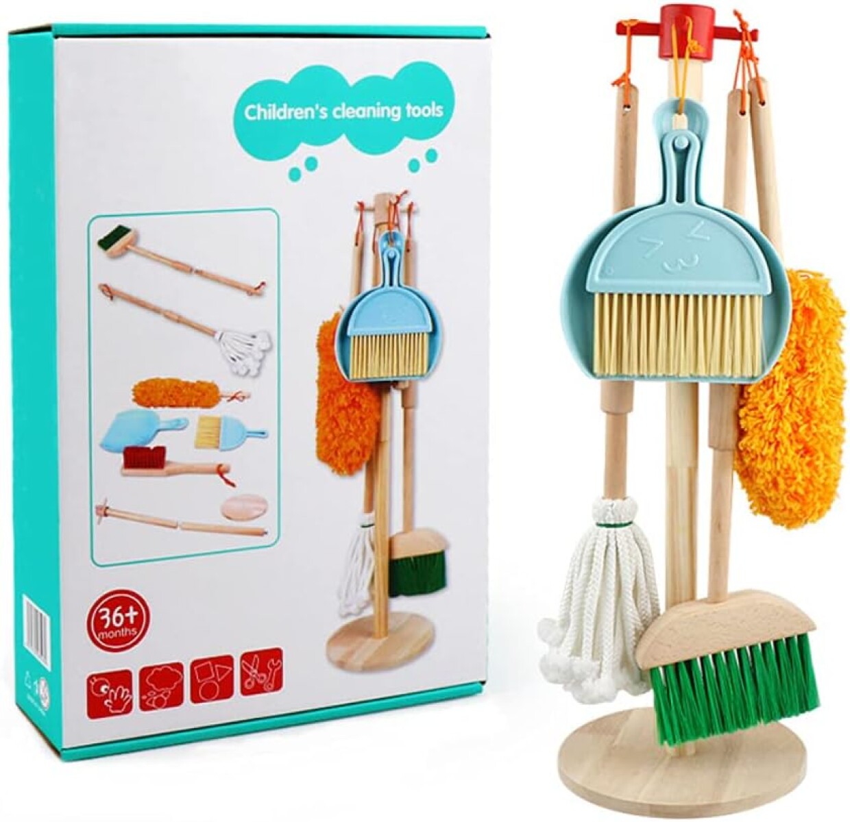 Juego de Limpieza para Niños de Madera con Accesorios 