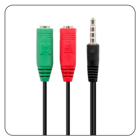 Cable Adaptador 3.5M a 2 3.5H Cable Adaptador 3.5M a 2 3.5H