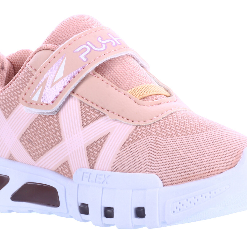 Championes Infantiles Push ROOT con velcro Rosado