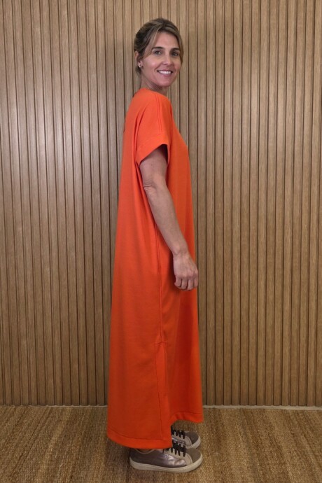 Vestido Agapanto Naranja