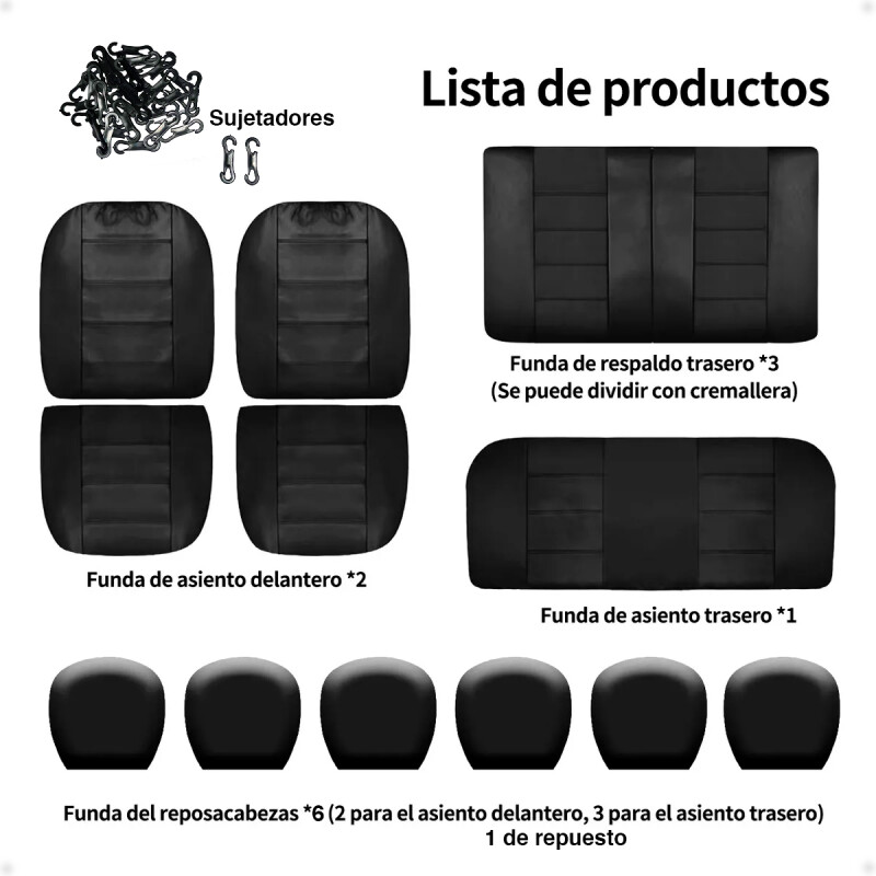Cubre asiento para Auto de Eco Cuero Cubre asiento para Auto de Eco Cuero