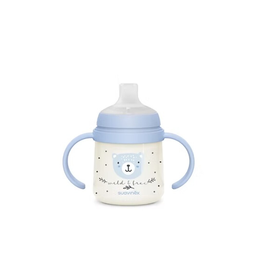 Vaso First Bottle SX PRO 6m+ SUAVINEX bear celeste
