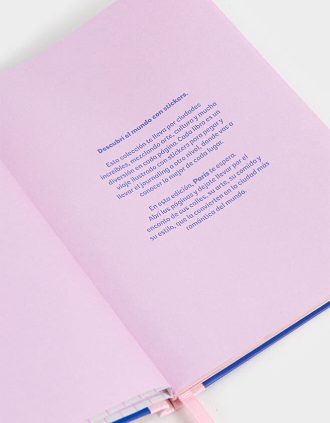 Anotadores Cuadernos y Memos Libro De Stickers Journaling - Azul Medio