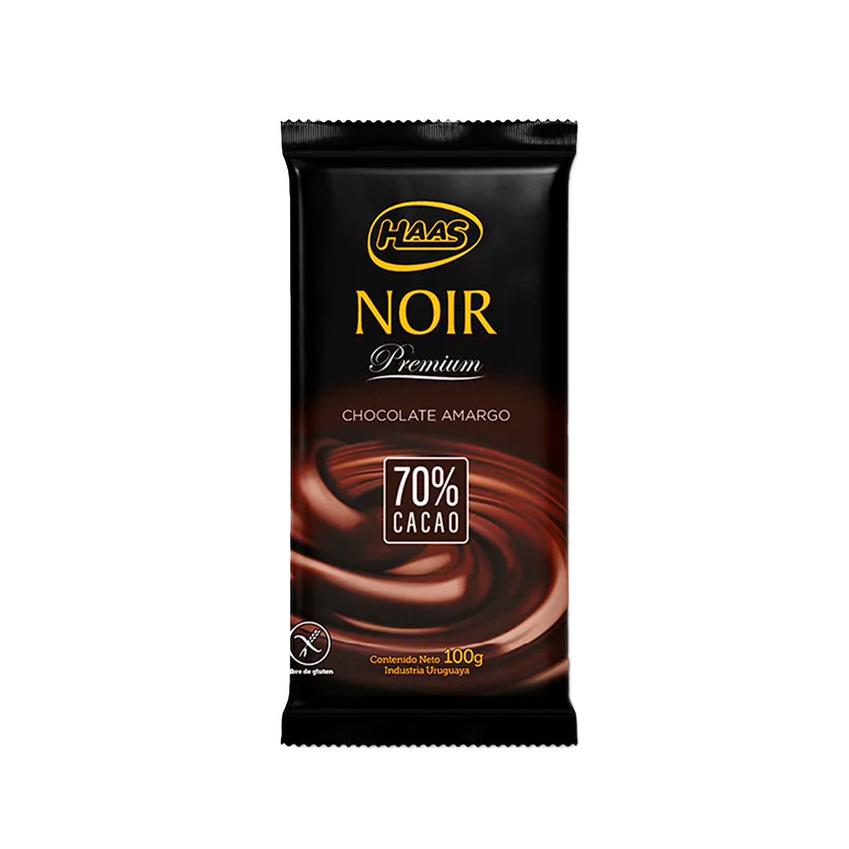 TABLETA CHOCOLATE HAAS NOIR 70% 100G CACAO 