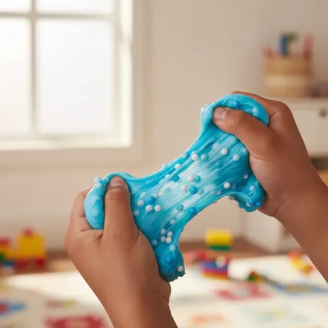 Slime Play Doh Texturas Bubble Stretch AZUL