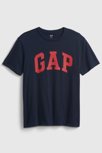 Remera Logo Gap Manga Corta Hombre Tapestry Navy