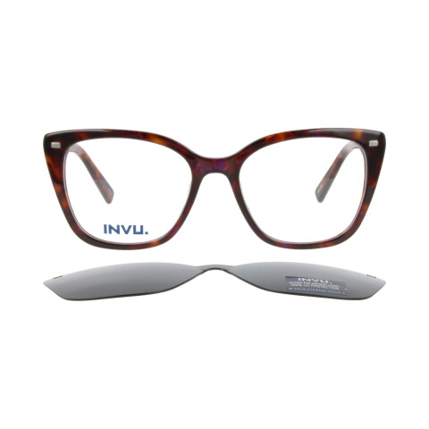 INVU Clip-On 42403B col Brown purple polarizado Invu Clip-on 42403b Col Brown Purple Polarizado