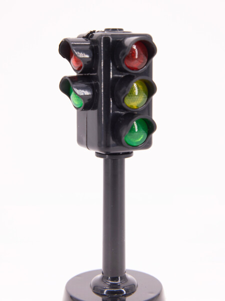 SEMAFORO CON LUCES NEGRO