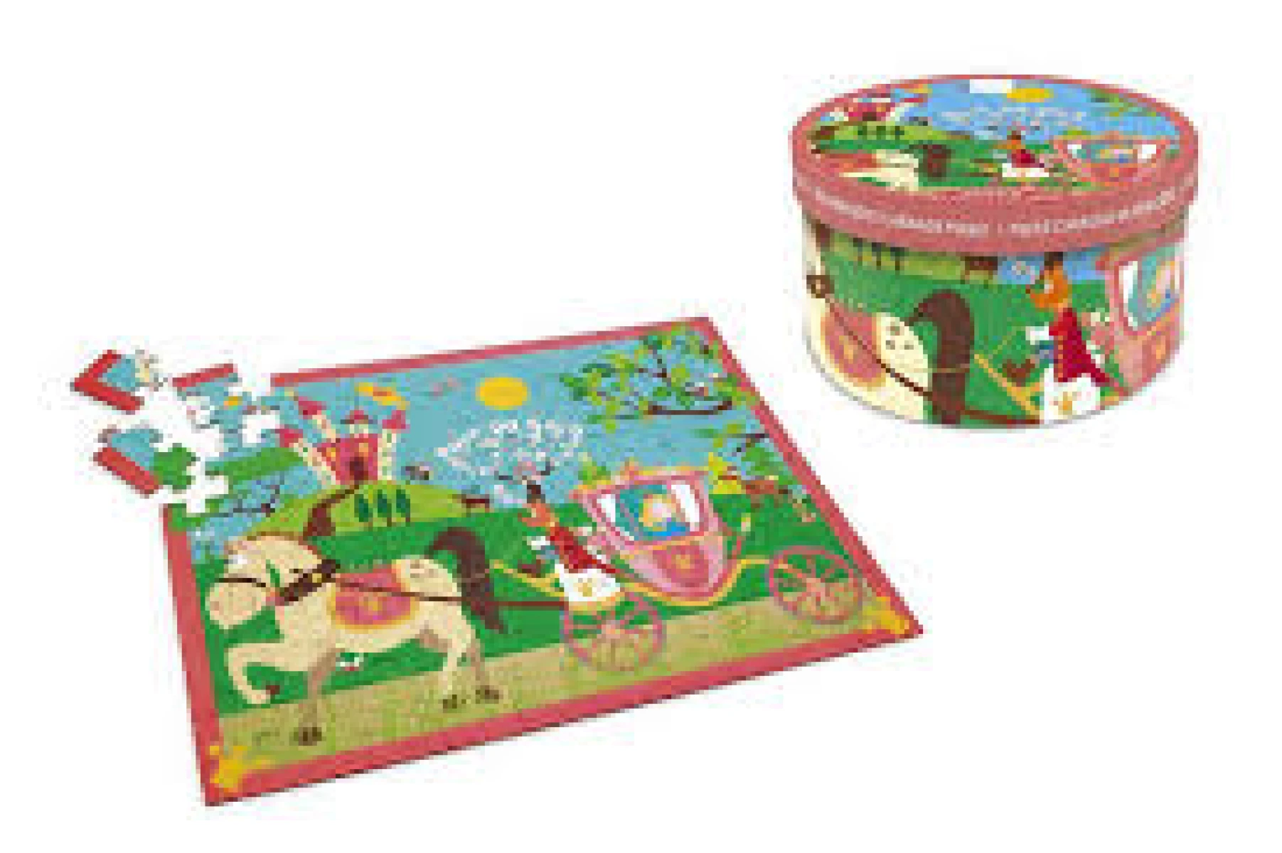 PUZZLE CARRUAJE DE PRINCESAS 