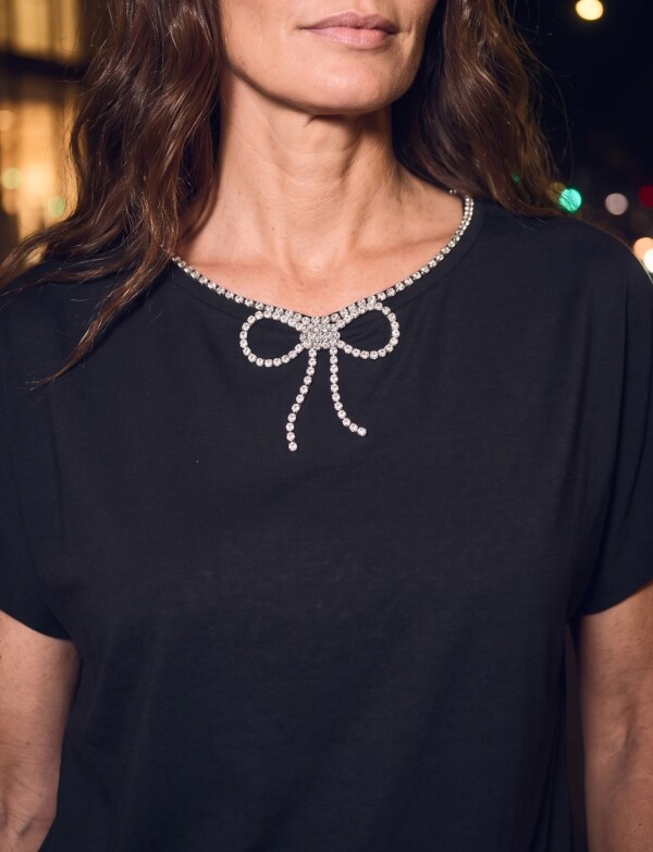 Blusa Strass NEGRO