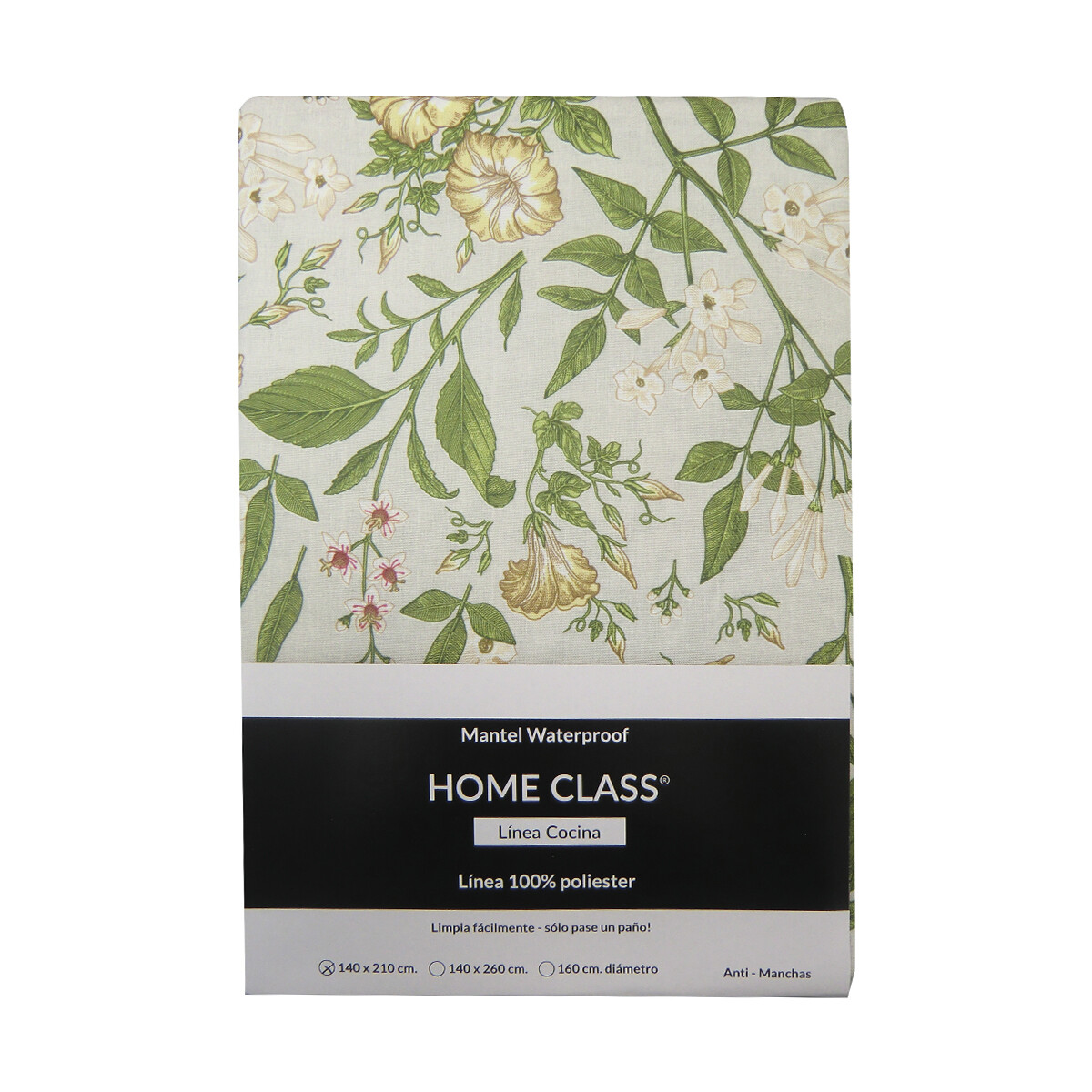 Mantel Redondo Waterproof Home Class 160 cm - 3523 FLOR BEIGE 