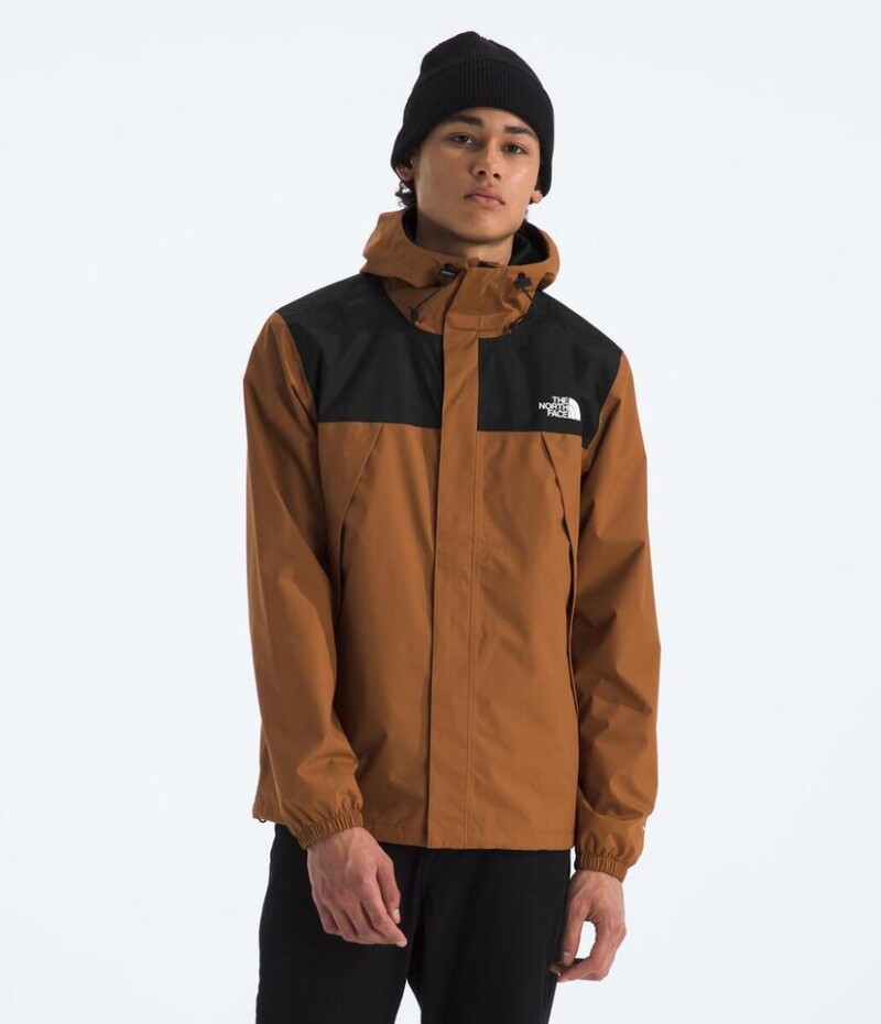 Campera Impermeable Antora hombre Burnt Umber/tnf Black