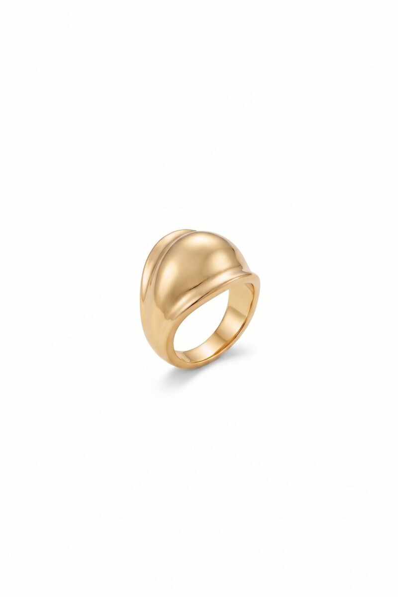Anillo bold dorado