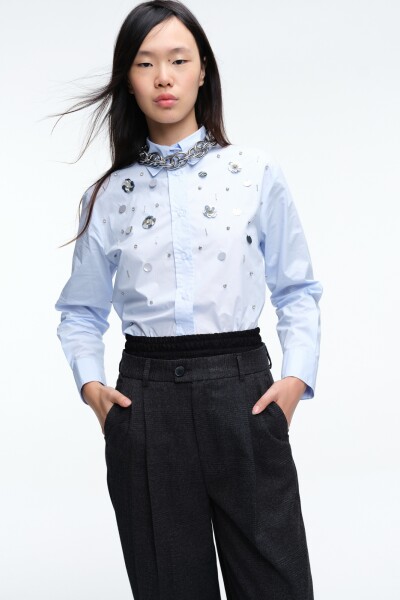 CAMISA Celeste