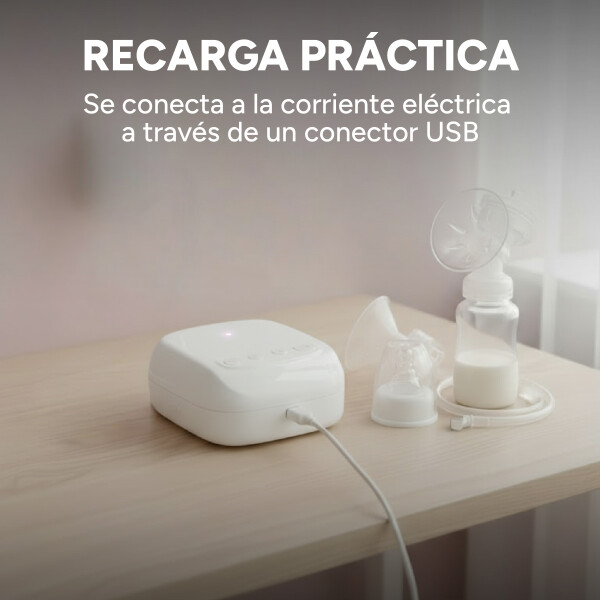 Extractor De Leche Eléctrico Usb Ordeñadora Bebe Sacaleche Color Variante Blanco