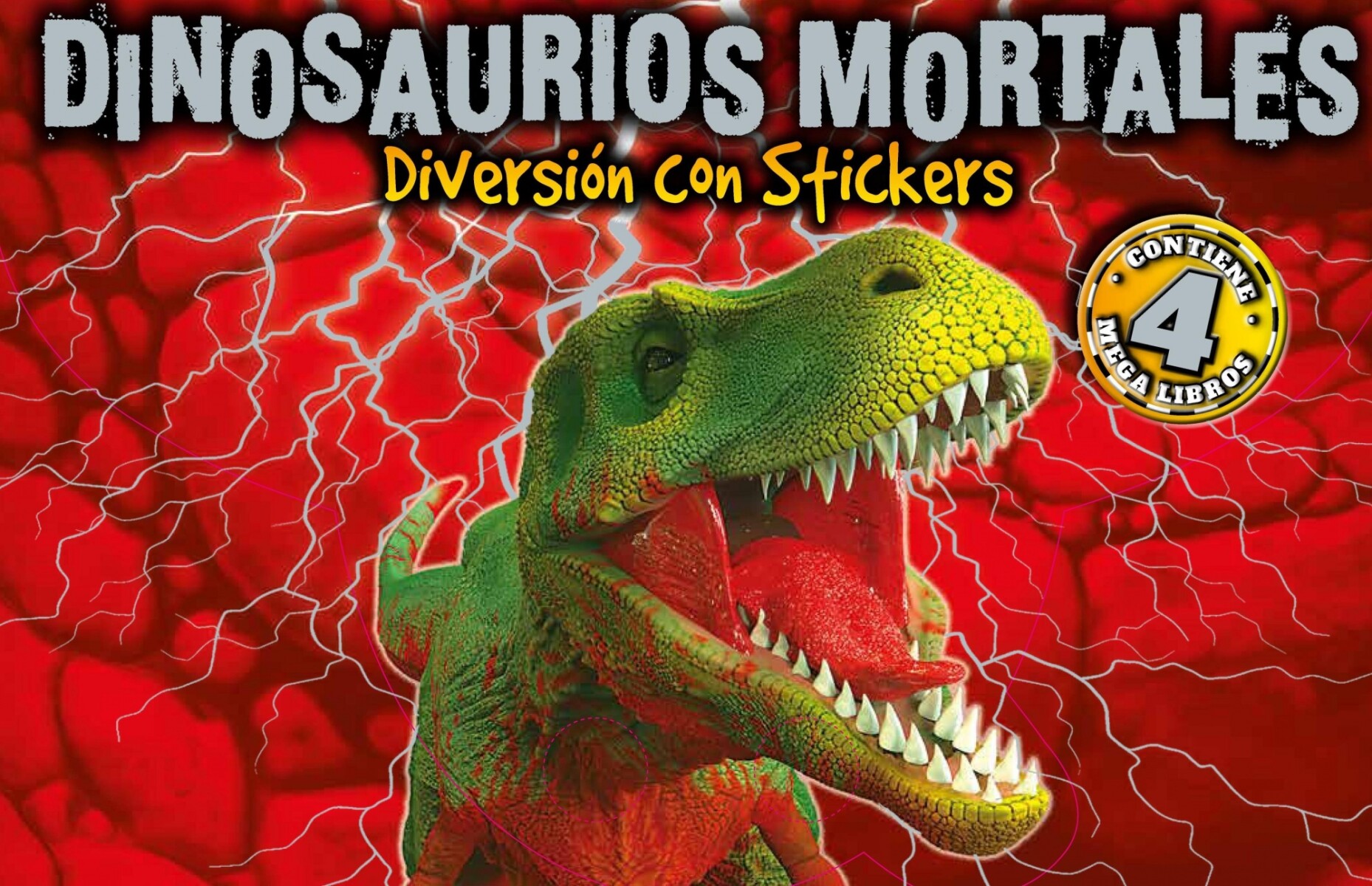 DIVERSION CON STICKERS: DINOSAURIOS MORTALES 