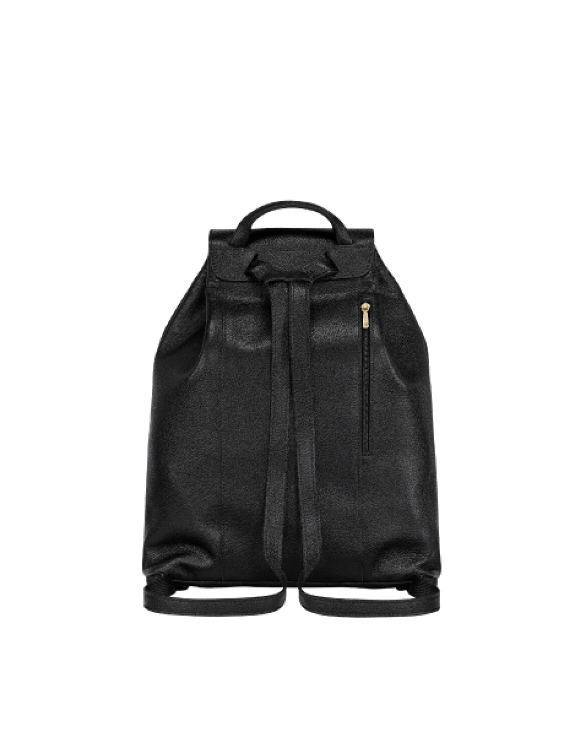 Longchamp -Mochila de cuero con solapa, Le Foulonné Negro