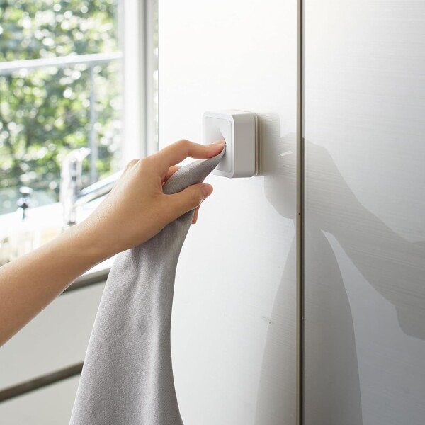 Soporte Toalla Toallero Pared Baño Cocina Cubo Adhesivo Ax ® Variante Color Blanco