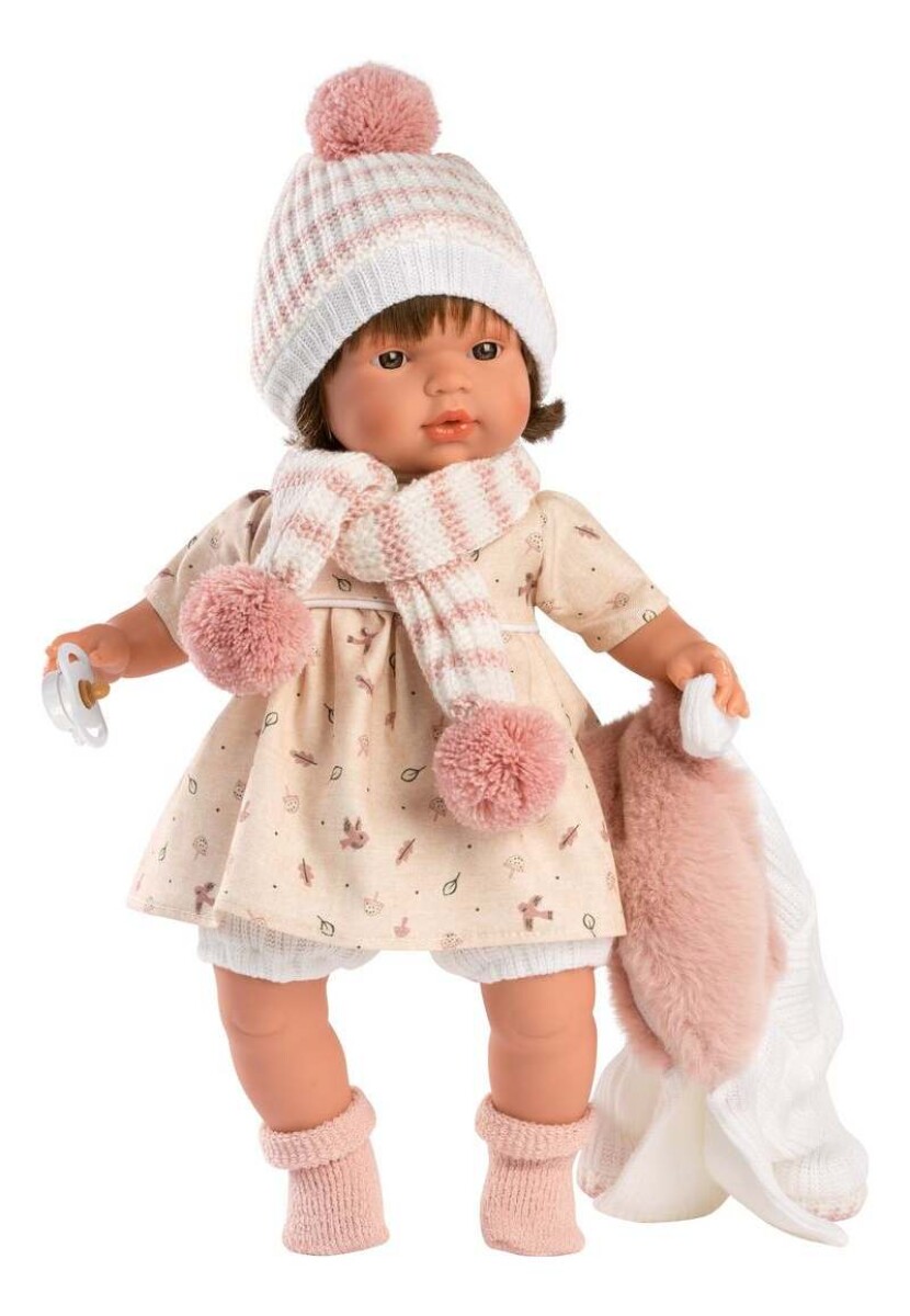 Muñeca Llorens Bebota Lola 42cm con Chupete Gorro y Bufanda® - Diseño Lola Blandita 