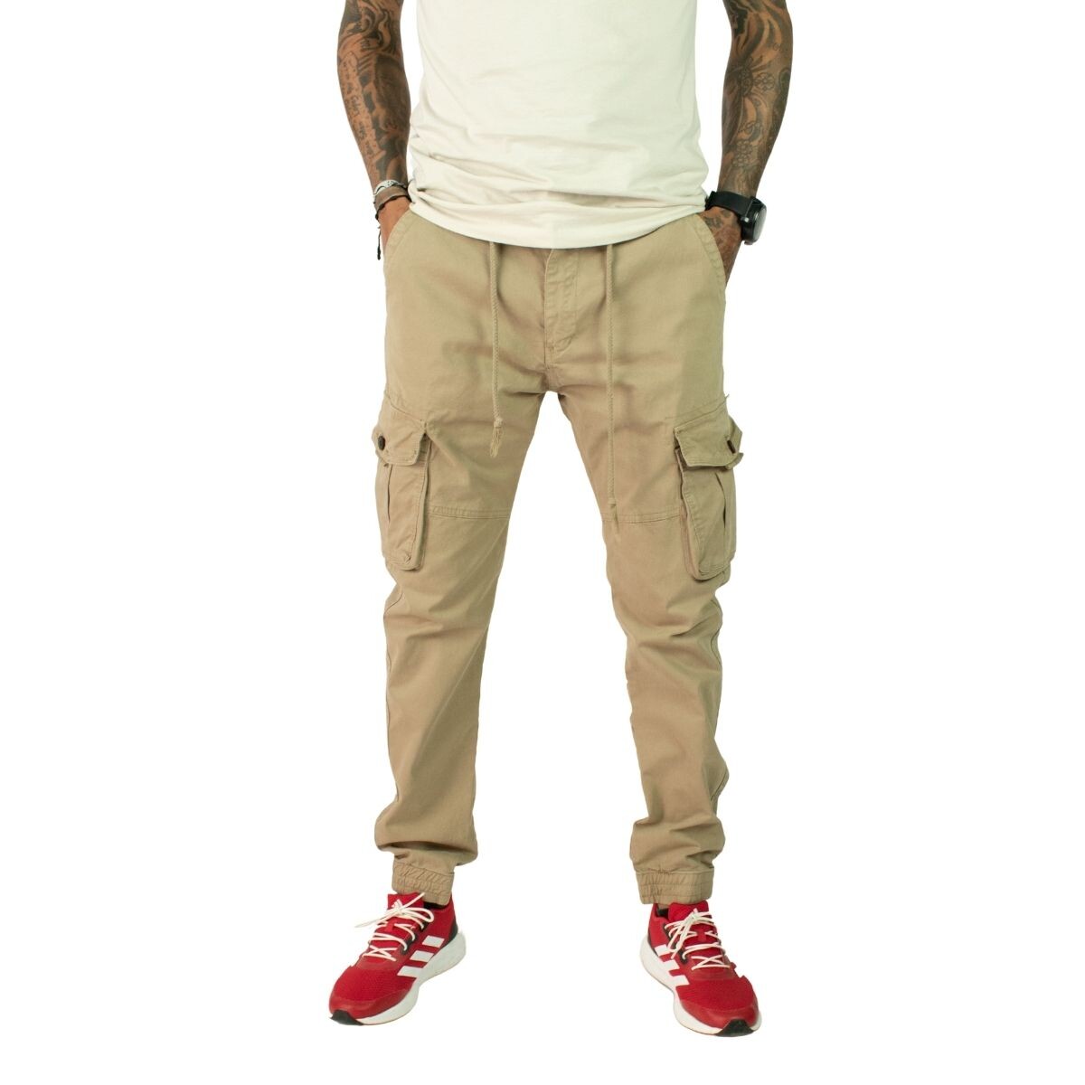 PANTALON CARGO 30-38 - KHAKI 